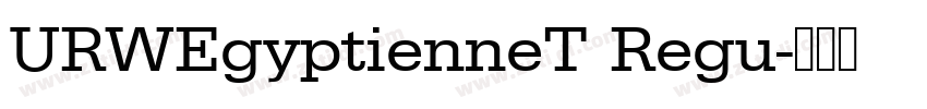 URWEgyptienneT Regu字体转换